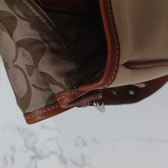 VINTAGE COACH VARSITY STRIPE CROSSBODY BAG - Picture 14 of 17